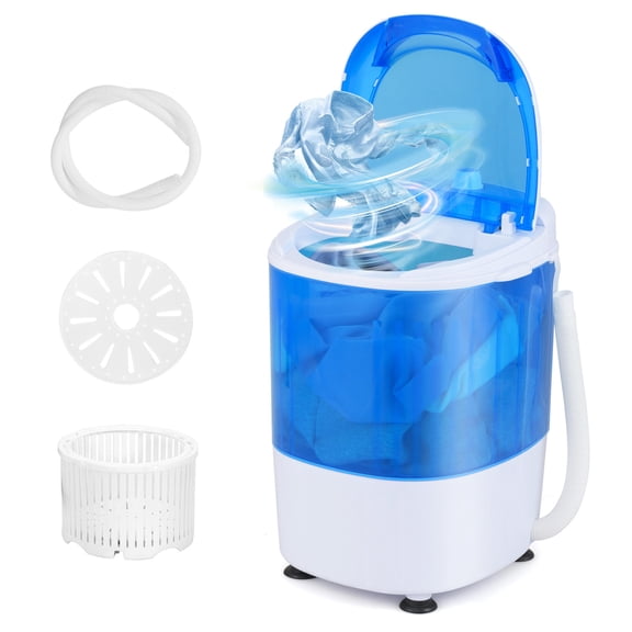 5.5 lbs Portable Semi Auto Washing Machine for Small Space