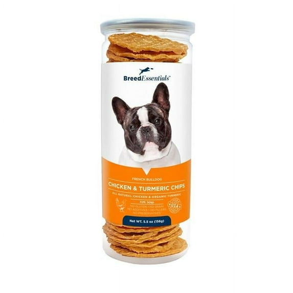 5.5 oz Chicken & Turmeric Chips - French Bulldog