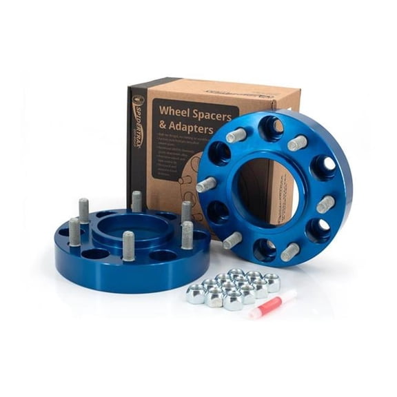 5.5 x 1.25 in. Thick Wheel Spacer Kit for Ford Bronco Ranger, Blue