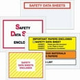 thumbnail image 1 of 5 .5 x 10 in. 2 Mil Poly Clear Safety Data Sheets SDS Envelopes - Clear - 10in. W x 5 1/2in. L, 1 of 1