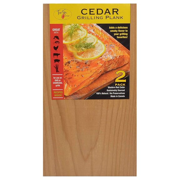 5.5 x 12 Cedar Grilling Planks for Adding Smoky Flavor to Salmon, Seafood, , Poultry & Veggies, Western Red Cedar, (24-pack) 5.5 x 12"