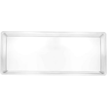 5.5 x 13 Inches Clear Mini Rectangle Plastic Tray – Disposable Serving Platter for Appetizers Desserts Snacks Fruits Catering Parties Events Buffet Food Display Elegant Lightweight Plastic Tray (2)