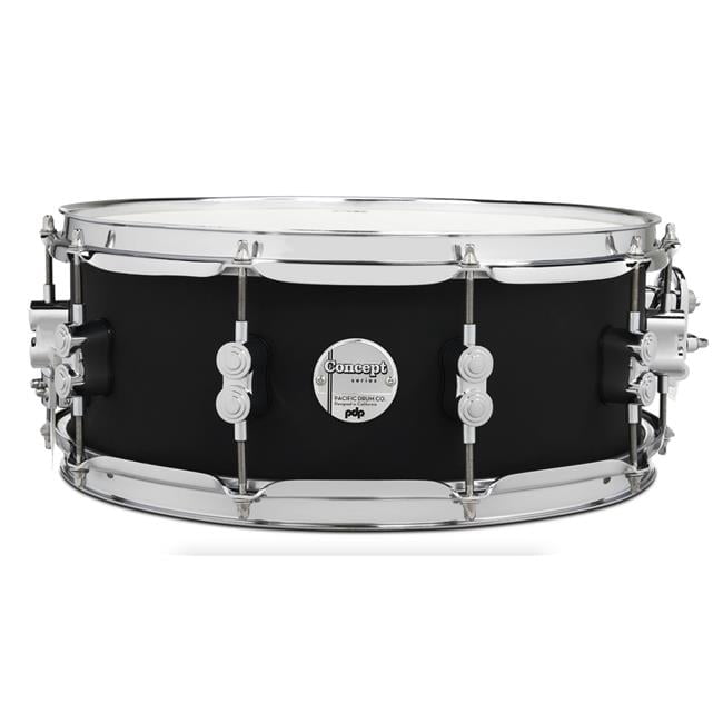 5.5 x 14 in. Concept Maple Drum Set, Satin Black & Chrome Hardware