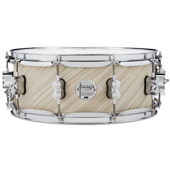 5.5 x 14 in. Concept Maple Drum Set, Twisted Ivory & Chrome Hardware