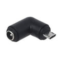 thumbnail image 1 of 5.5 x 2.1mm to Micro USB DC Power Plug Elbow Adapters for Cellphone Tablet, 1 of 12