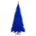 thumbnail image 1 of Vickerman K234355 5.5 ft. x 30 in. Slim Blue Artificial Unlit Fir Christmas Tree with 722 PVC Tips, 1 of 1