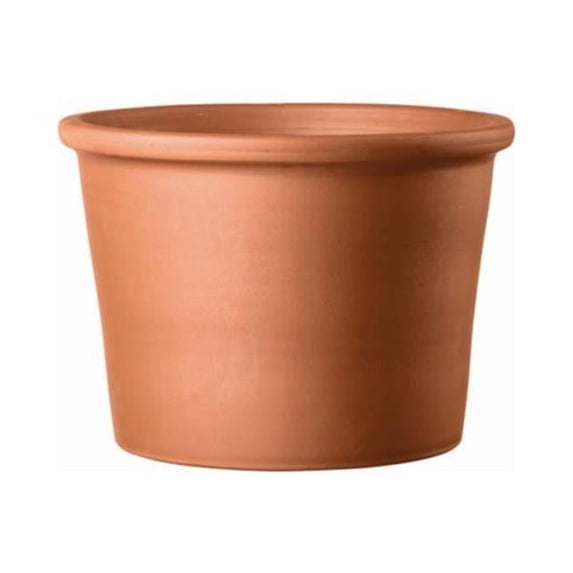 5.5 x 4.3 in. Terracotta Clay Round Cylinder Planter, Red