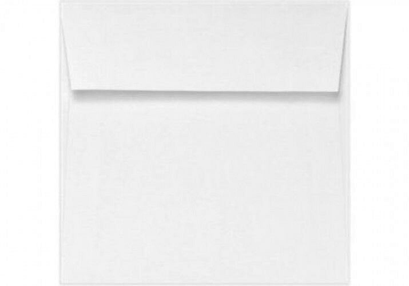 5.5 x 5.5” Square White Envelopes – Perfect for Enclosing Holiday Greeting, Party and Invitation Cards | Made from Durable 70Lb White Wove Paper | 50 per Pack