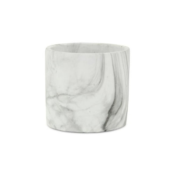 5.5 x 5.5 x 5.5 in. Marmoreal Marble Pot