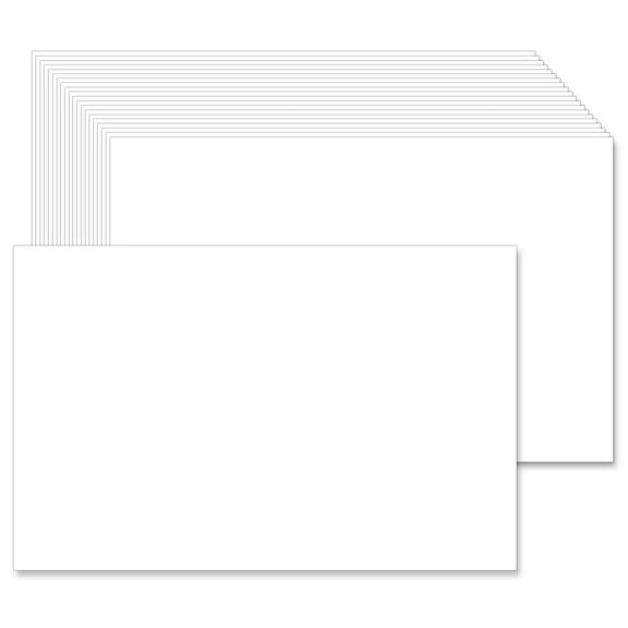 Pinovk Matte White Card Stock, 5.5 x 8.5 Inches, 50 Sheets