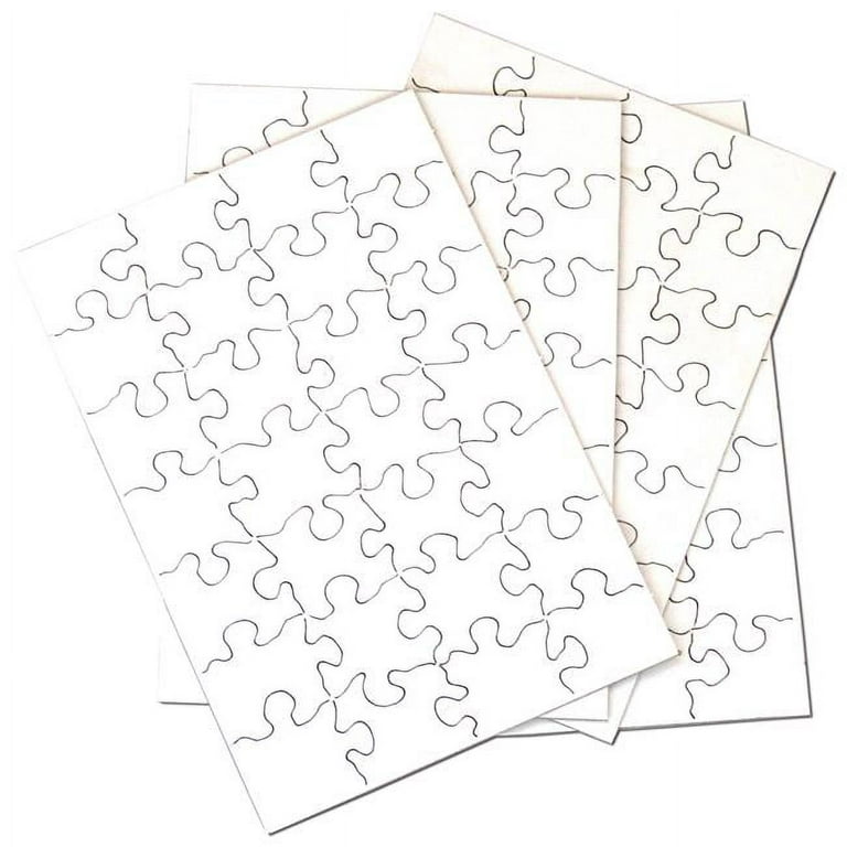 5.5 x 8 in. Puzzle-It Blank Puzzles - 28 Piece - 24 Per Pack