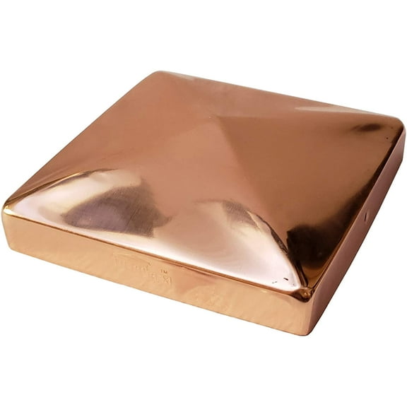 5.5" x 5.5" Solid Copper Pyramid Post Cap for True/Actual 5.5" x 5.5" Wood Posts (Works ONLY with Actual 5.5" x 5.5" Posts. Will NOT Work with Actual 6" x 6" Posts)