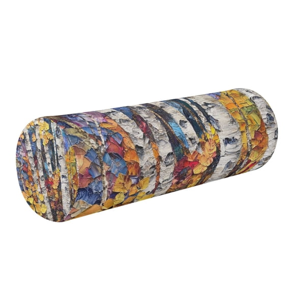 5.5"x17" Cylinder Pillow for Comfort Core Neck & Cervical Pillows Perfect for Neck, Back, Leg Support Autumn Aspen Grove