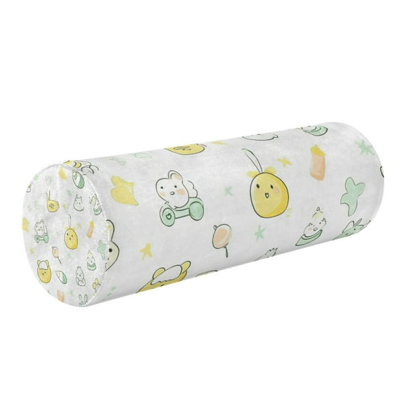 5.5"x17" Cylinder Pillow for Comfort Core Neck & Cervical Pillows Perfect for Neck, Back, Leg Support Cute Baby Elements