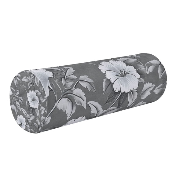 5.5"x17" Cylinder Pillow for Comfort Core Neck & Cervical Pillows Perfect for Neck, Back, Leg Support Old-fashioned Floral Pattern