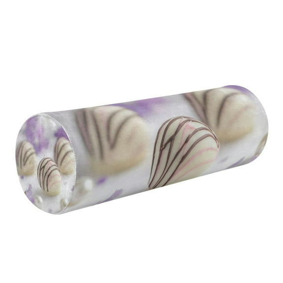 5.5"x17" Cylinder Pillow for Comfort Core Neck & Cervical Pillows Perfect for Neck, Back, Leg Support White Chocolate Truffles
