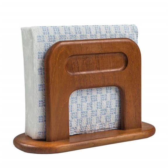 5.50 x 8.25 x 3.88 in. Free Standing Wood Napkin Holder