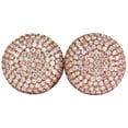 thumbnail image 1 of 5.50CT DIAMONDS CLUSTER DOMED BEAD SET BUTTON PUFFED CLIP EARRINGS G/VS, 1 of 8