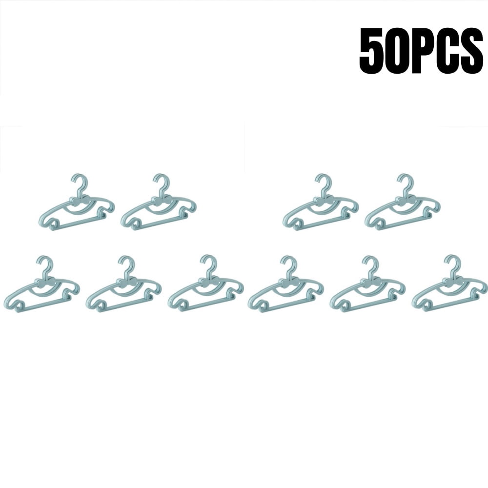 5-50Pcs Baby Hangers Plastic Kids Clothes Storage Hanger Rack for Nursery Children Hangers Toddler Infant Portable Coats Home