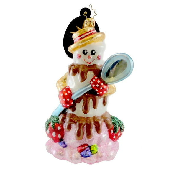 5.50In Smore Sweets, Glass, Ornament Snowman Chocolate 1014142