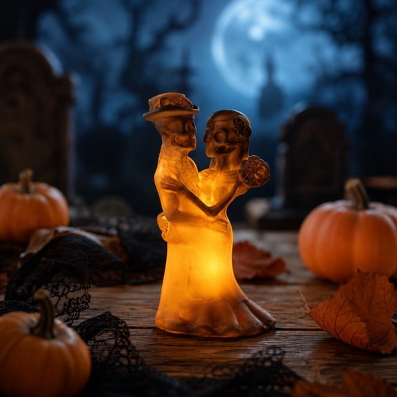 5.51×2.36×2.36inch Skull LED Candle Light, Flameless and Battery Operated, Compact Portable Design for Table, Bar and Halloween Venue Decoration