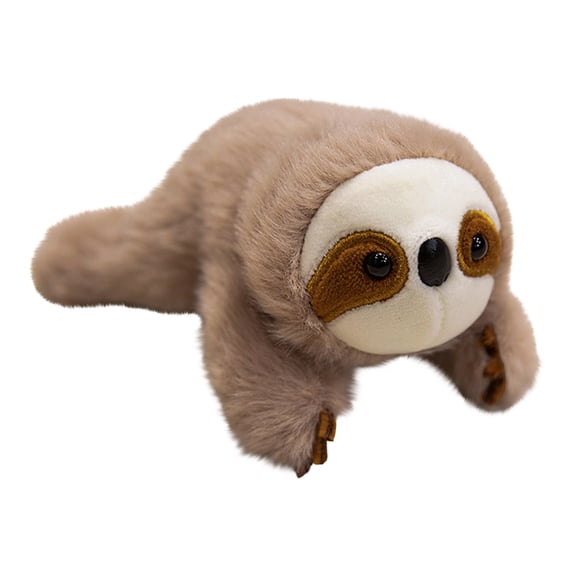 5.51 Inch Lying Animal Plush Toy, Cute Mini Fluffy Animal Stuffed Doll, Desktop Decorative Soft Plush Ornament