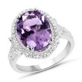 thumbnail image 1 of 5.55 ct. Genuine Amethyst & White Topaz Sterling Silver Ring, 1 of 3