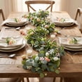 thumbnail image 1 of 5.58FT Easter Garland Spring Vine with Easter Eggs Flowers for Rustic Mantle Arch Home Table Tree Decoration, 1 of 5