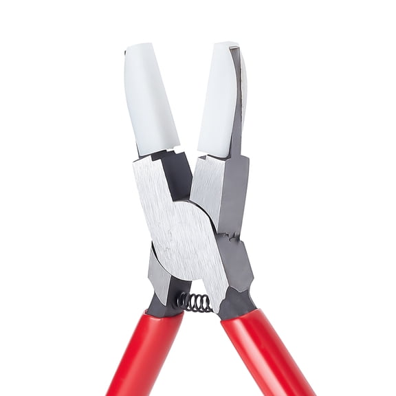 5.59Inch Rubber Flat Nose Pliers Double Nylon Jaw Mini Precision Plier Wire Beading Jewellery Tools DIY