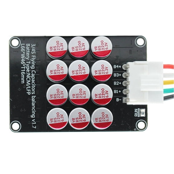 5.5A Current Active Balancer 4S Equalizer Lithium Ion Lifepo4 LTO Lithium Battery Active Equalizer Balance Board,1 * battery equalizer 1 * flex cable,As Shown