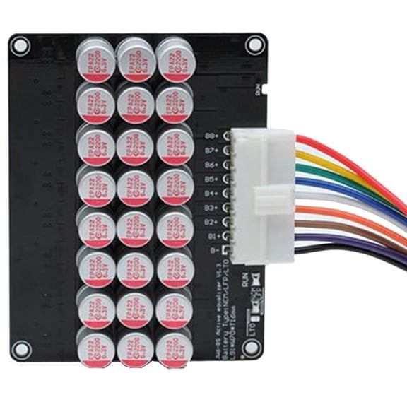 5.5A Current Active Balancer 8S Equalizer Lithium Ion Lifepo4 LTO Lithium Battery Active Equalizer Balance Board,1 * battery equalizer 1 * flex cable,As Shown