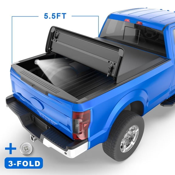 5.5FT 3Fold Soft Tonneau Cover Accessories Truck Bed Fits 2009-14 Ford F-150 New