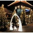 5.5FT Christmas Outdoor Lighted Nativity Scene, Outdoor Nativity Scene