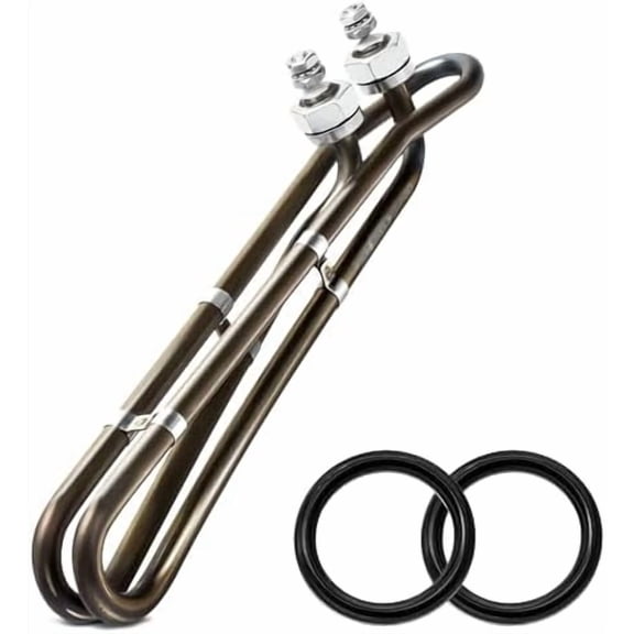 5.5KW 240V Titanium Hot Tub Spa Heating for Universal Heating Element Replacement for Flo-Thru, Also fit for Balboa Spa Heater Element and Spas Electric Heaters Or Swimming Pools -(10 inch)