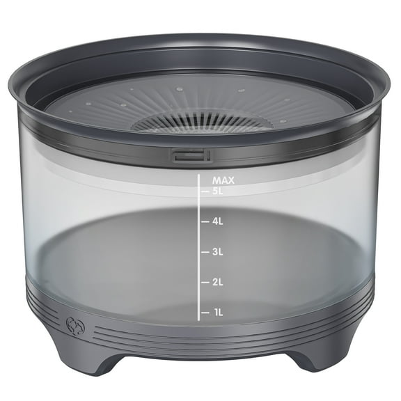 5.5L Dog Water Bowl,186oz Large Capacity No Spill Water Bowl for Dogs, Splash Proof Slow Water Feeder with Heightened Base, Anti-Slip Slow Drinking Pet Water Bowl for Messy Drinkers