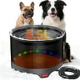 thumbnail image 1 of 5.5L Heated Water Bowl, 1.45Gal Large Heated Dog Bowls for Outside, Outdoor Winter Waterproof Heat Pet Water Bowl with Chew Resistant Power Cord & LED Neon for Dog/Cat/Chicken/Duck/Rabbit, 1 of 17
