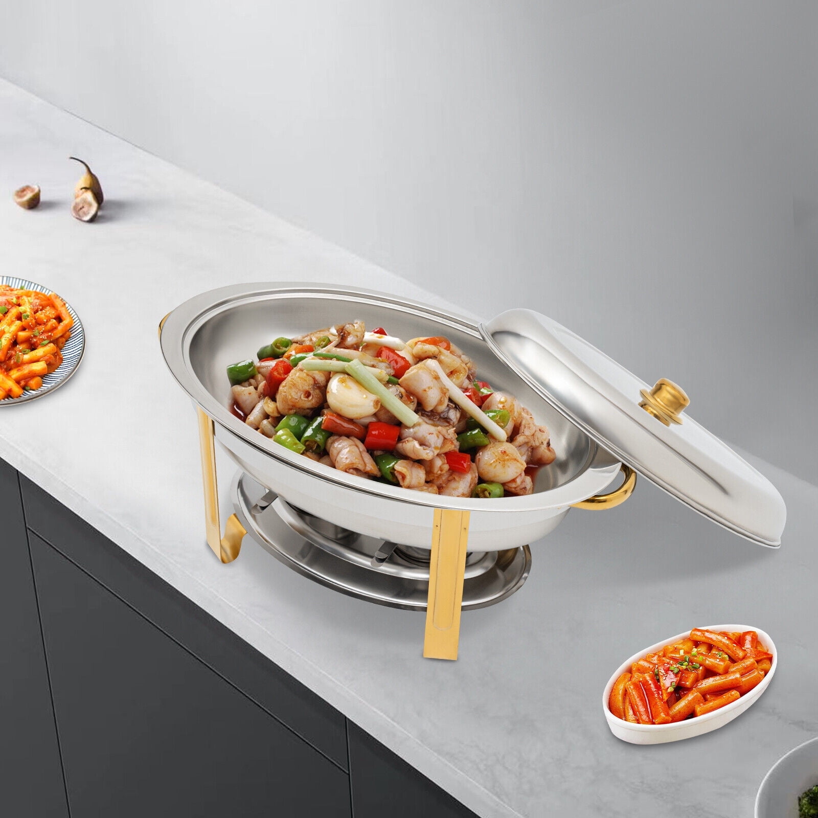 Buffet Vitrine 4 Teilig Rolltop-Haube - DER.GAstroBEdarf Ledig