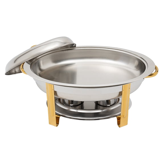 5.5L Stainless Steel Chafing Dish Buffet Set with Side Handle Chafers BBQ Party W/Lid