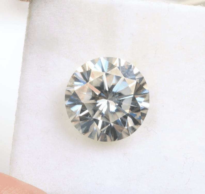 5.5MM Loose Moissanite Round Brilliant cut Diamond White G-H Color VS ...