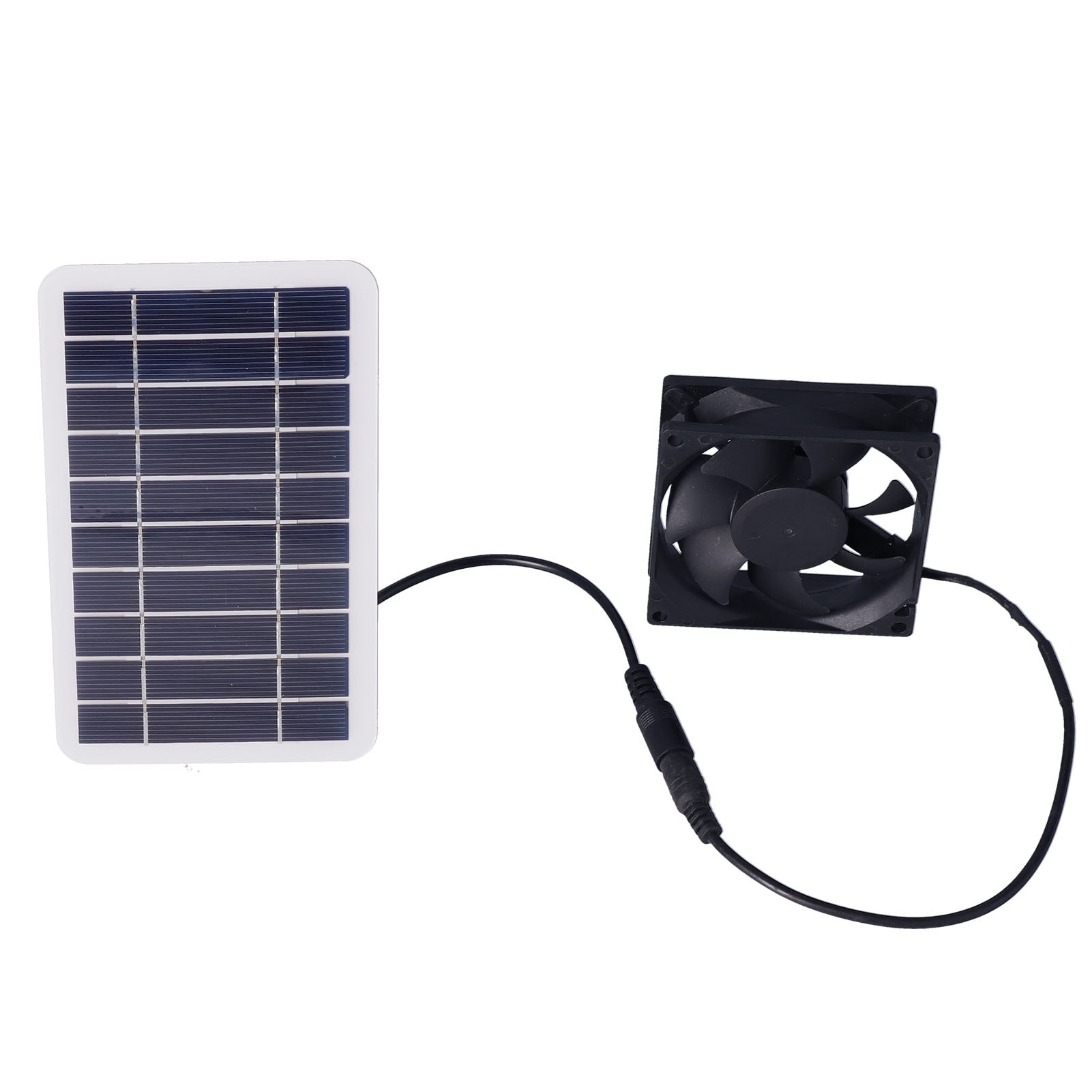 5.5W Solar Panel Fan for Greenhouse Exhaust & Outdoor Pet House Ventilation - Solar Powered Air Flow System for Breeding & Planting