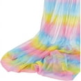 thumbnail image 1 of 5.5Yard Multicolor Tulle Fabric 63inch Rainbow Tulle Mesh Fabric Polyester Rainbow Net Fabric by The Yard Colorful Tulle Fabric for Dress Costume Making DIY Crafts Home Party Decoration, 1 of 6