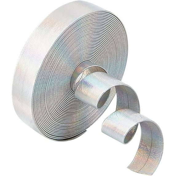 5.5Ydsx0.59"x0.03" Metallic Leather Straps Silver Flat Glossy Pu Leather Strip Shiny Leather Lace Stripper Beading String Ribbon Double Sided Leather Supplies Faux Cord