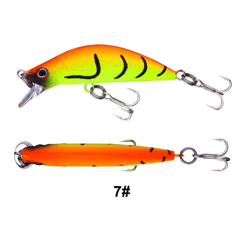 5.5cm/5.5g Fishing luya Hard bait long throw Sinking fake bait fish hook