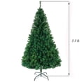 thumbnail image 1 of 5.5ft Premium Hinged Artificial Holiday Christmas Pine Tree with 850 Branch Tips, Christmas Tree with Metal Hinges & Foldable Base for Home, Office, Party Decoration, 1 of 6