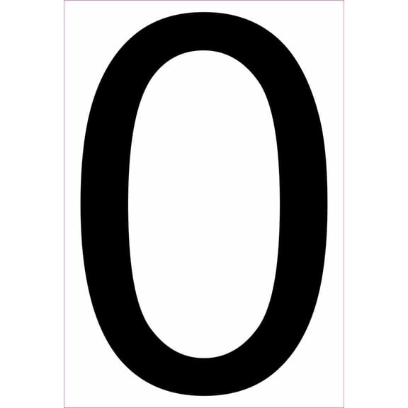 5.5in x 8in Address Number 0 Magnet