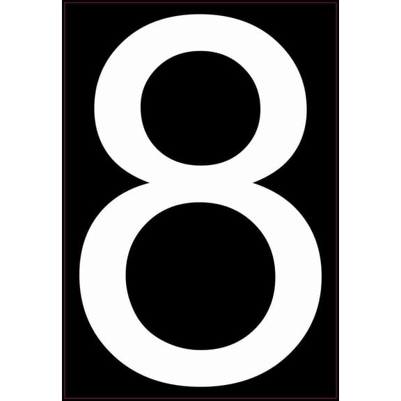 5.5in x 8in Address Number 8 Magnet
