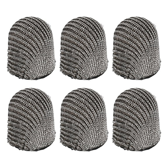 5.5mm (0.22") Replacement Stylus Pen Tips, 6Pcs Conductive Mesh Fiber Touch Screen Pens Tip for Mobile Phones Computers Tablets E-readers Smart Drawing Boards, Gray