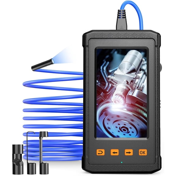 5.5mm 4.3" IPS Screen Endoscope Borescope - IP67 Waterproof 11.5ft (3.5m) Digital Snake Camera | For Drains, Plumbing, Cars & Walls | Ideal for Plumbers, Mechanics & DIYers