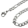 thumbnail image 1 of 5.5mm-9.5mm 10"-100" Stainless Steel Figaro Chain Necklace, 1 of 1