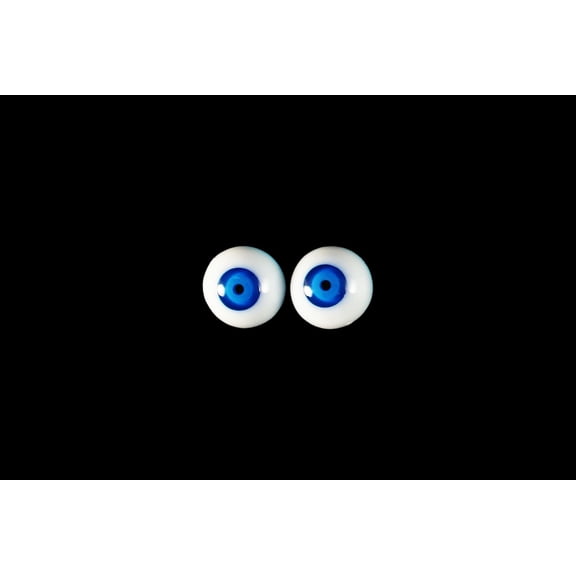 5.5mm Blue 4pcs Glastic Realistic Doll Eyes Mini Made in Japan